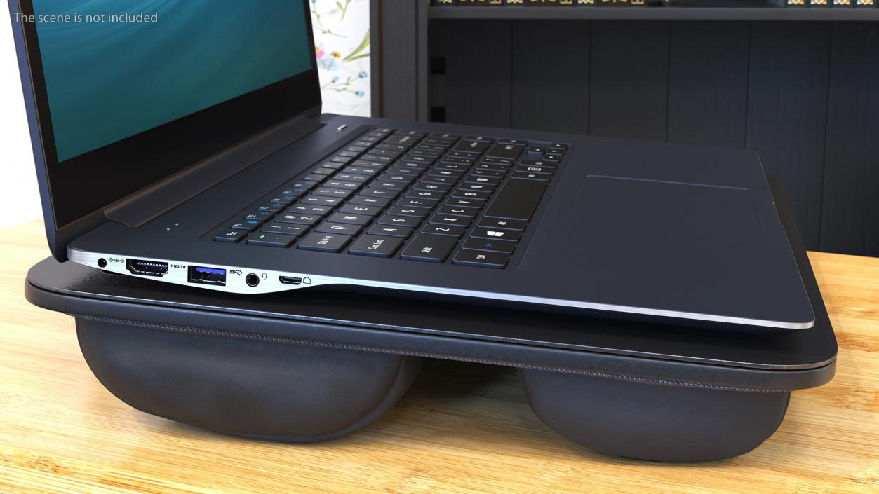 Compact Lap Desk Black 3D