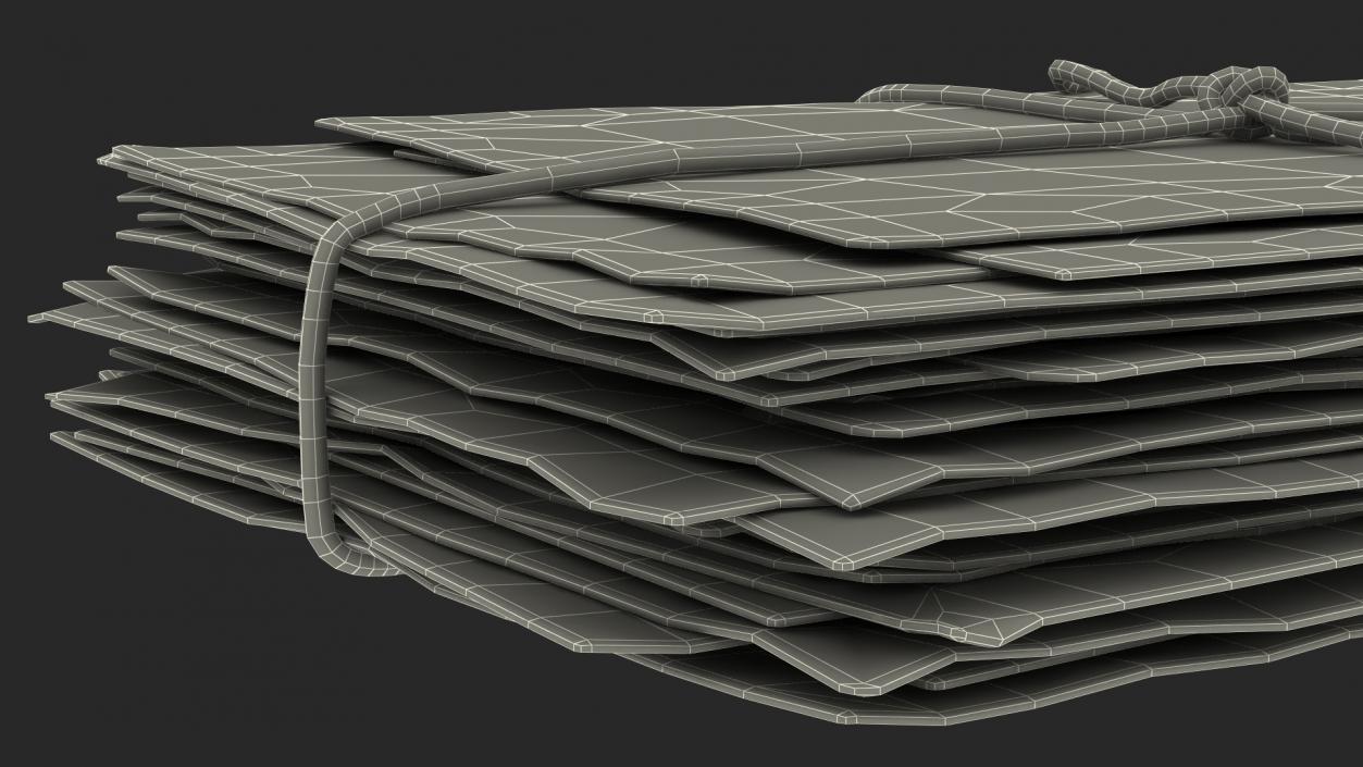 Old Letters Package Thick Fur 3D model