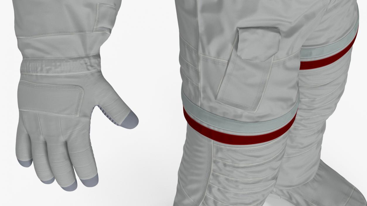 3D Astronaut Suit with Male Figure Rigged model