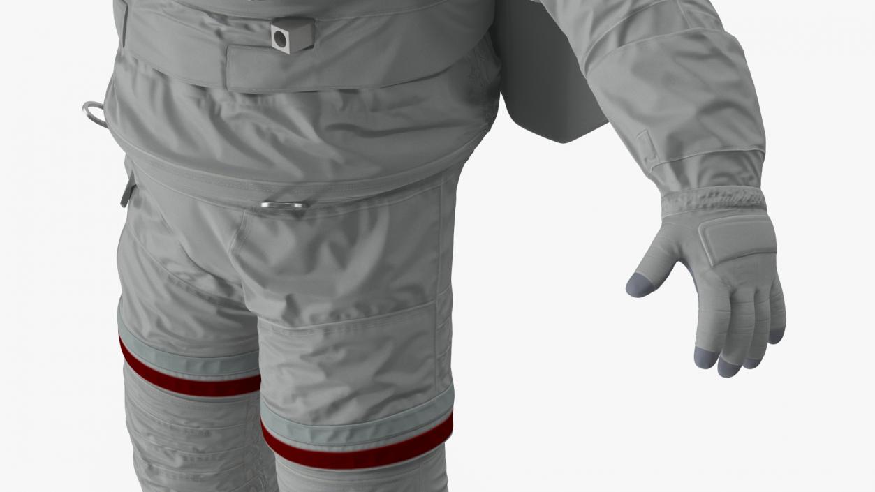 3D Astronaut Suit with Male Figure Rigged model