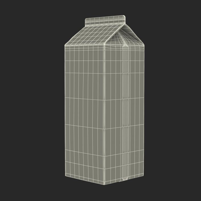 3D Half Gallon Milk Carton model