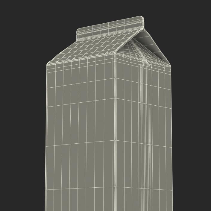 3D Half Gallon Milk Carton model