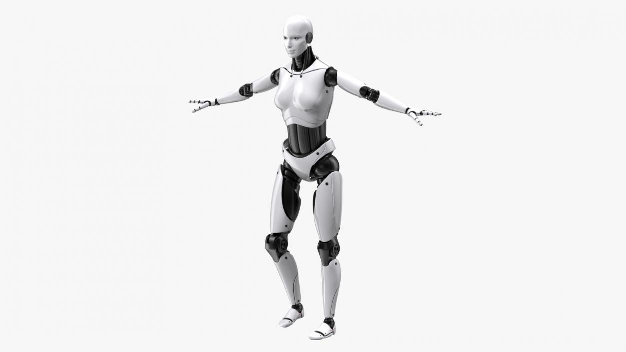 Cyborg Female Rigged for Cinema 4D 3D model