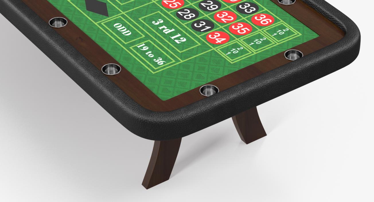 3D Casino Roulette Table