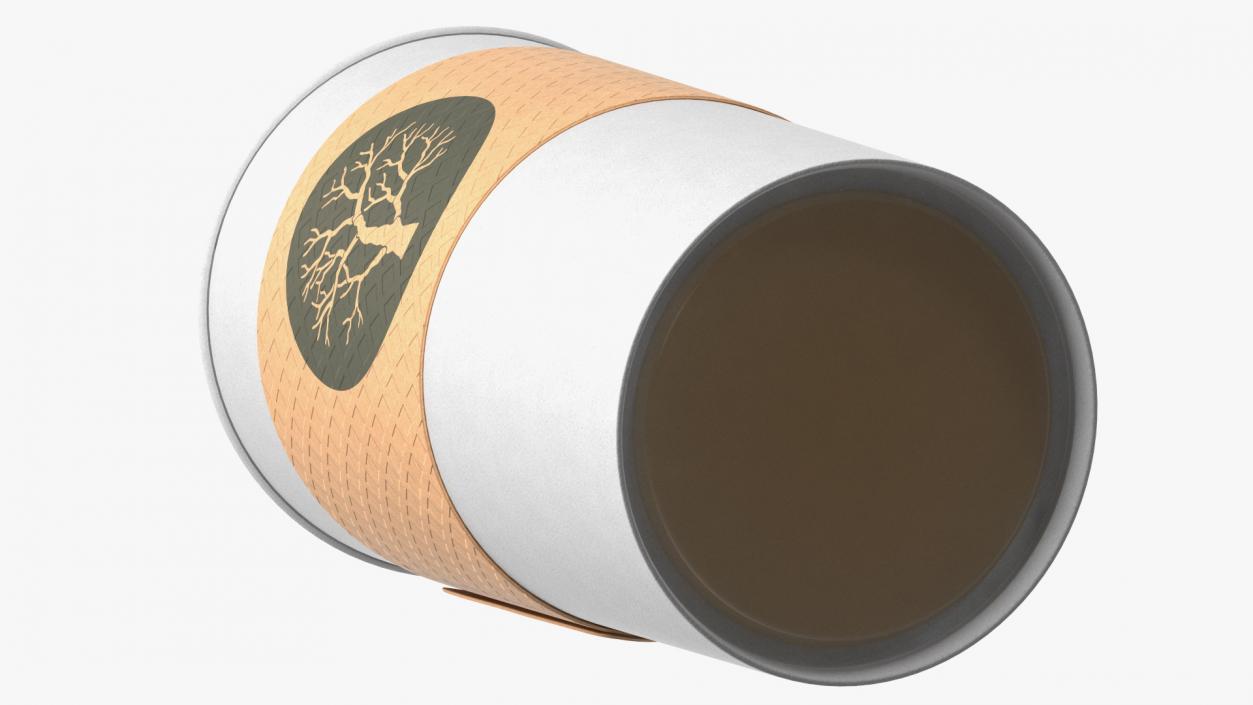 3D Paper Cup With Coffee