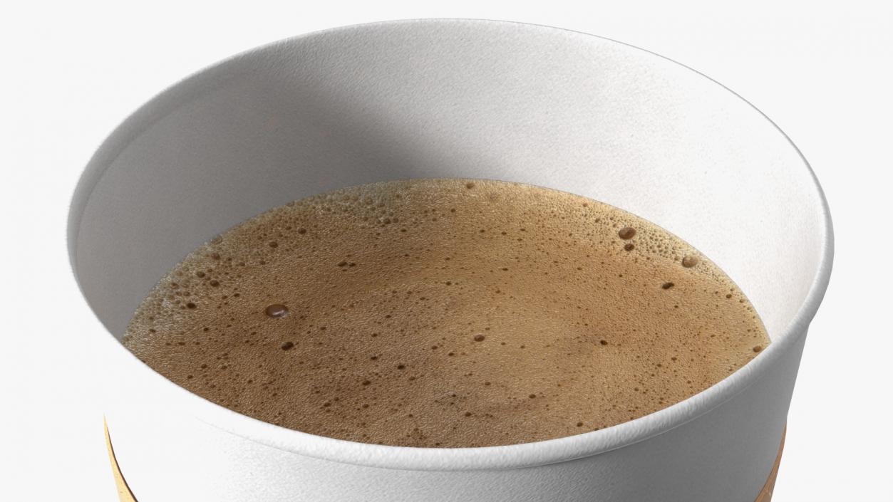 3D Paper Cup With Coffee