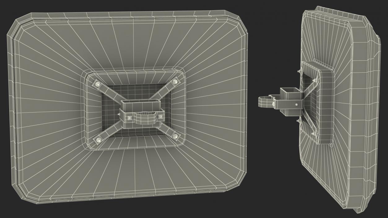 3D Rectangular Industrial Safety Mirror