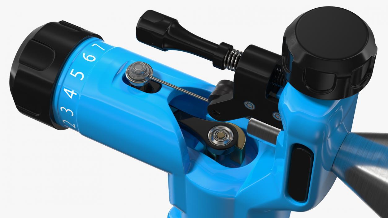 Professional Rotary Tattoo Machine Blue 3D model