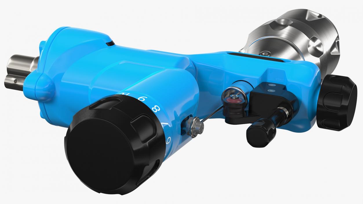 Professional Rotary Tattoo Machine Blue 3D model