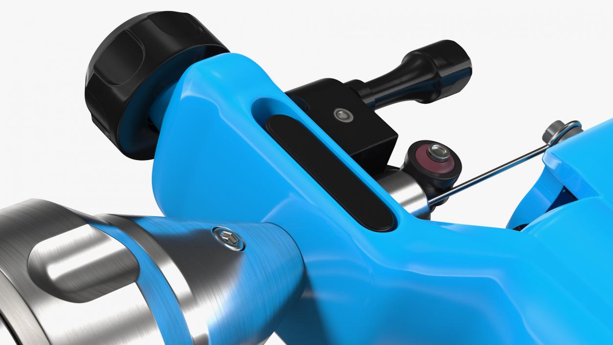 Professional Rotary Tattoo Machine Blue 3D model