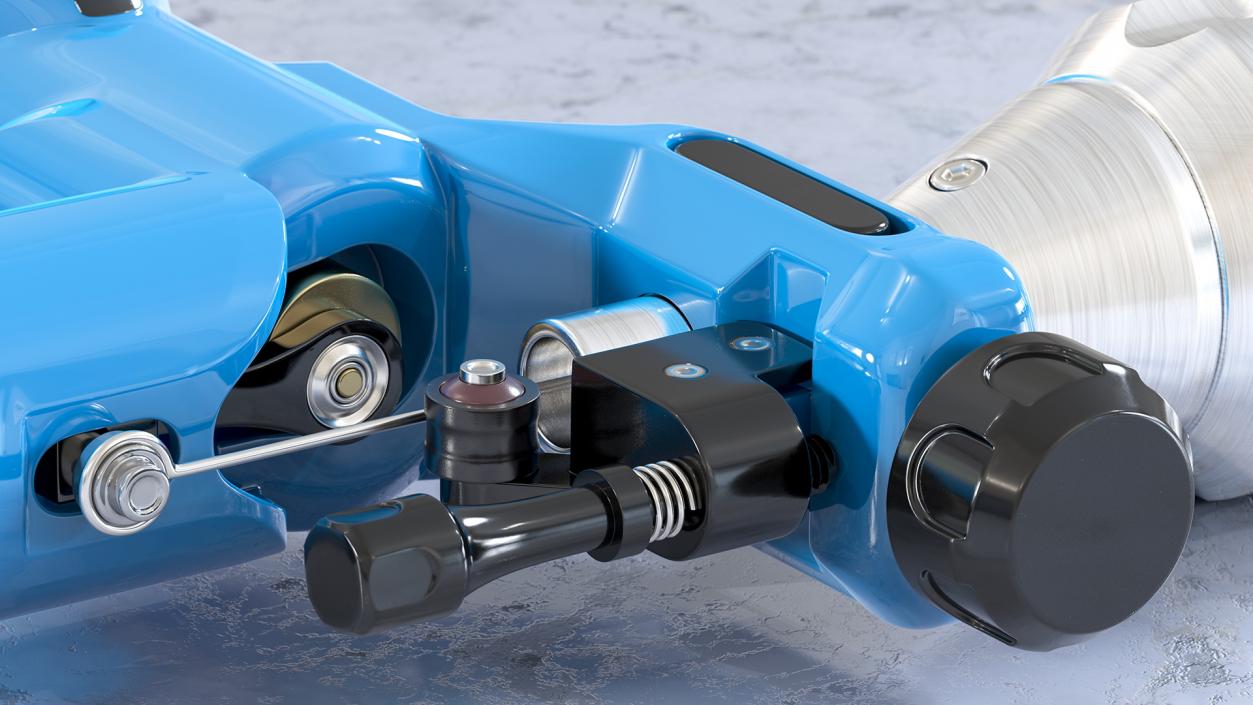 Professional Rotary Tattoo Machine Blue 3D model