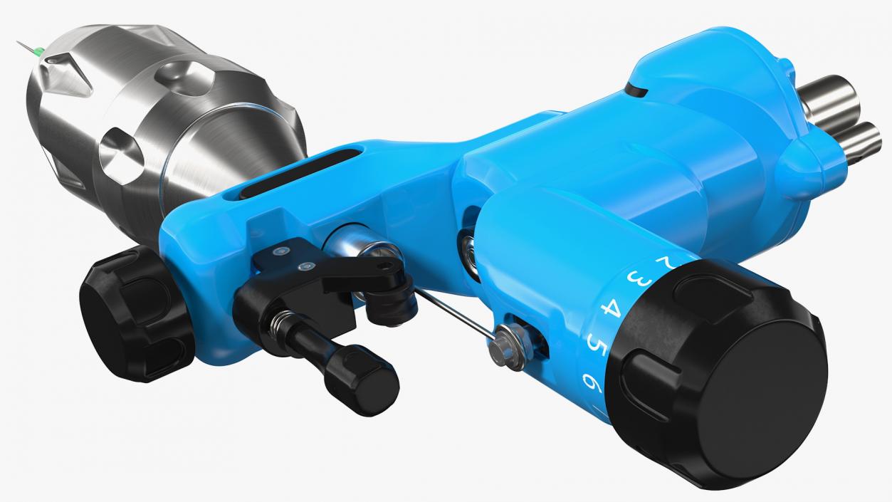 Professional Rotary Tattoo Machine Blue 3D model