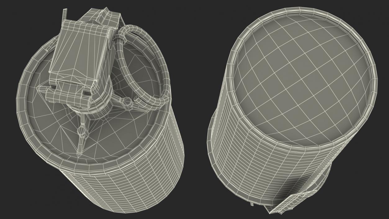 3D ABC M7A2 Riot Control CS Grenade Old