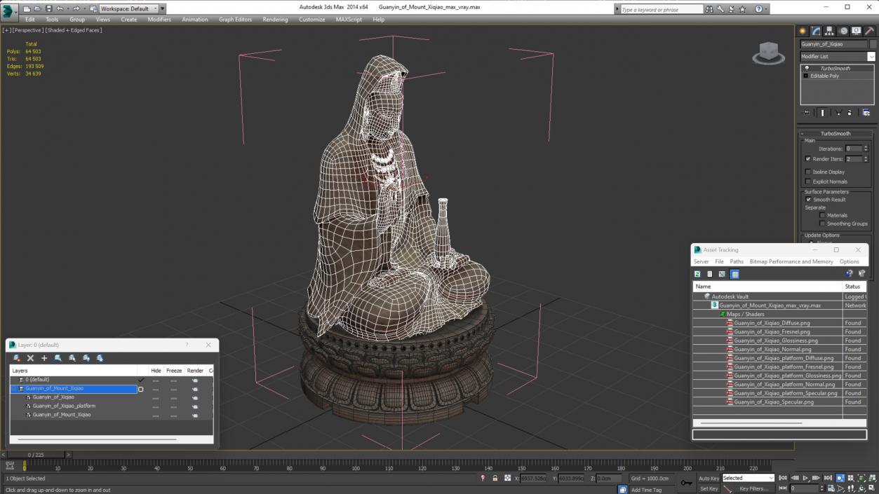 3D Guanyin of Mount Xiqiao model