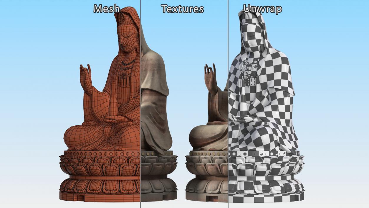 3D Guanyin of Mount Xiqiao model