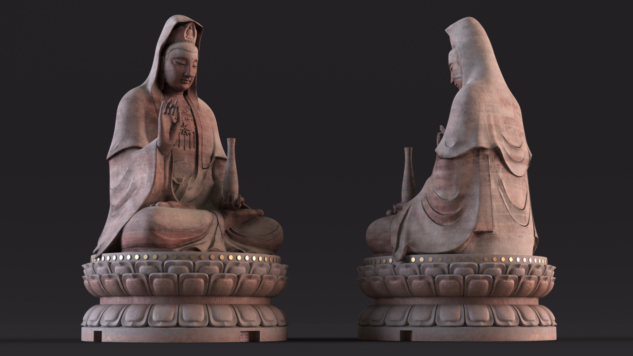 3D Guanyin of Mount Xiqiao model