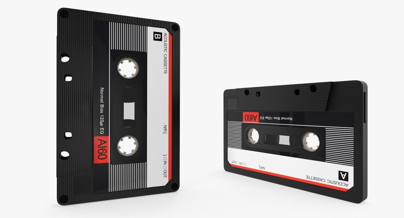 Audio Cassette Tape 3D model