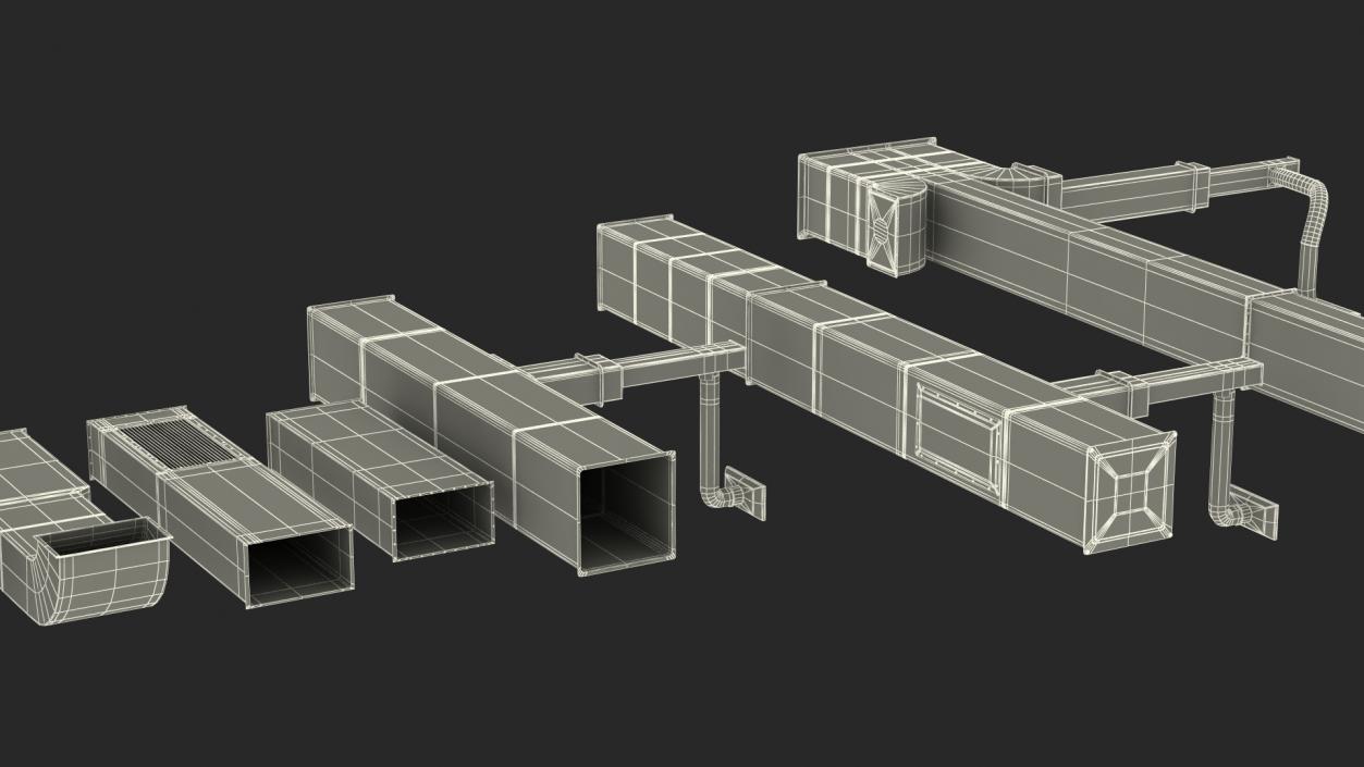 3D model Modular Ventilation Duct Collection