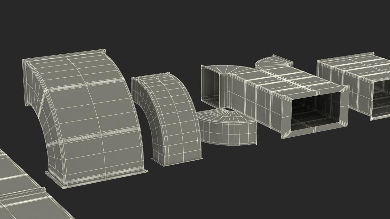 3D model Modular Ventilation Duct Collection