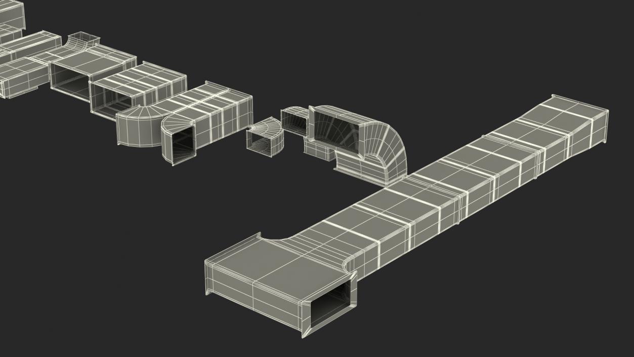 3D model Modular Ventilation Duct Collection