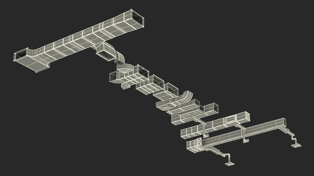 3D model Modular Ventilation Duct Collection