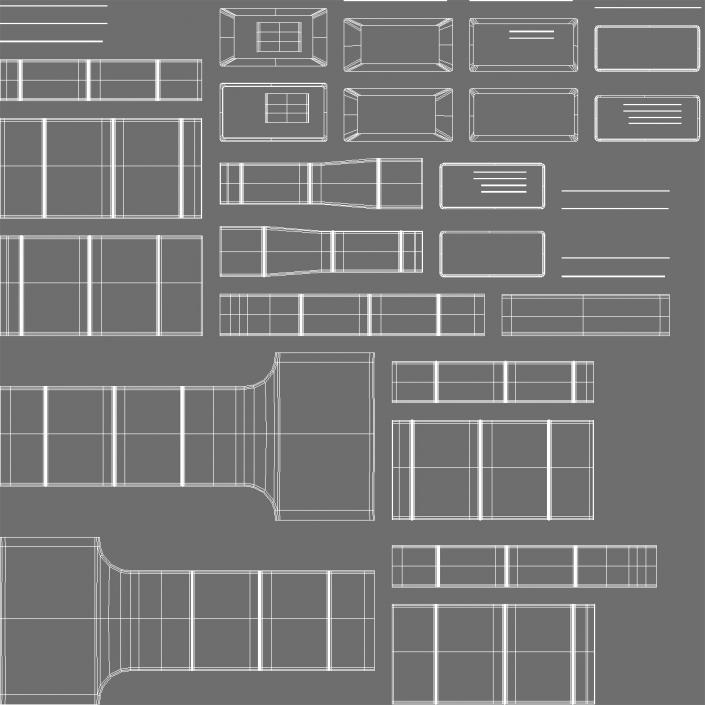 3D model Modular Ventilation Duct Collection