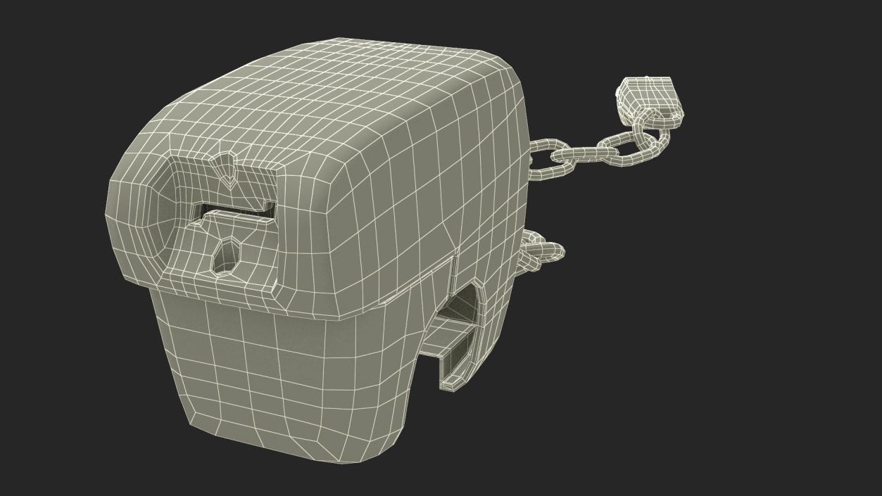 Coin Operated Shopping Cart Locker 3D model