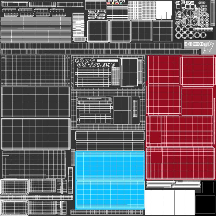 Module Second Courses Self Service Line 3D model