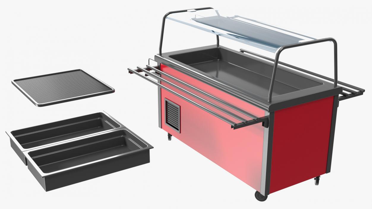 Module Second Courses Self Service Line 3D model