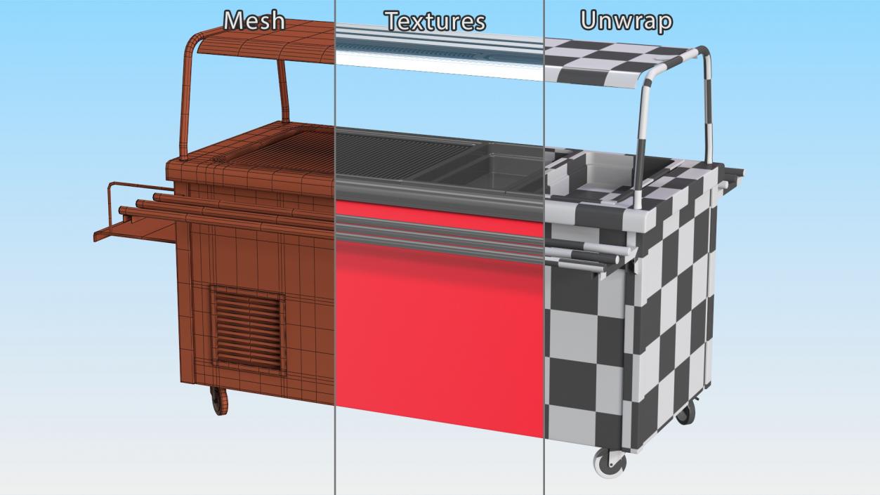 Module Second Courses Self Service Line 3D model