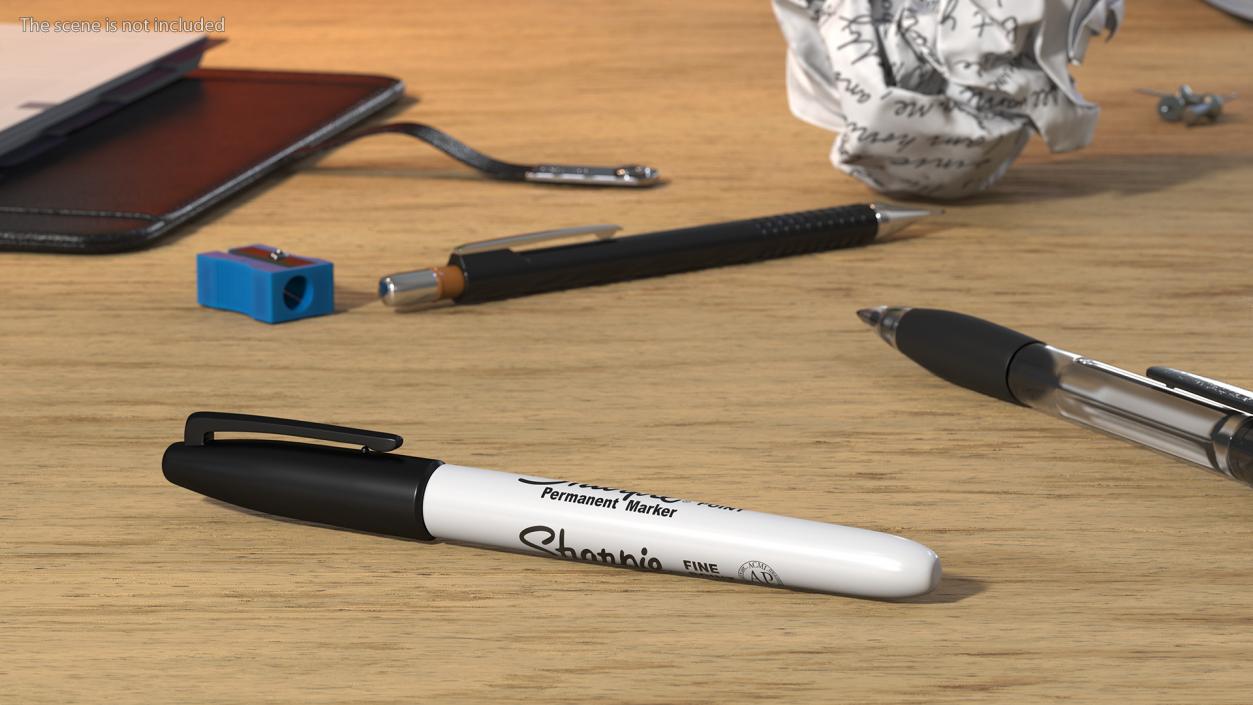 3D model Sharpie Permanent Marker Black