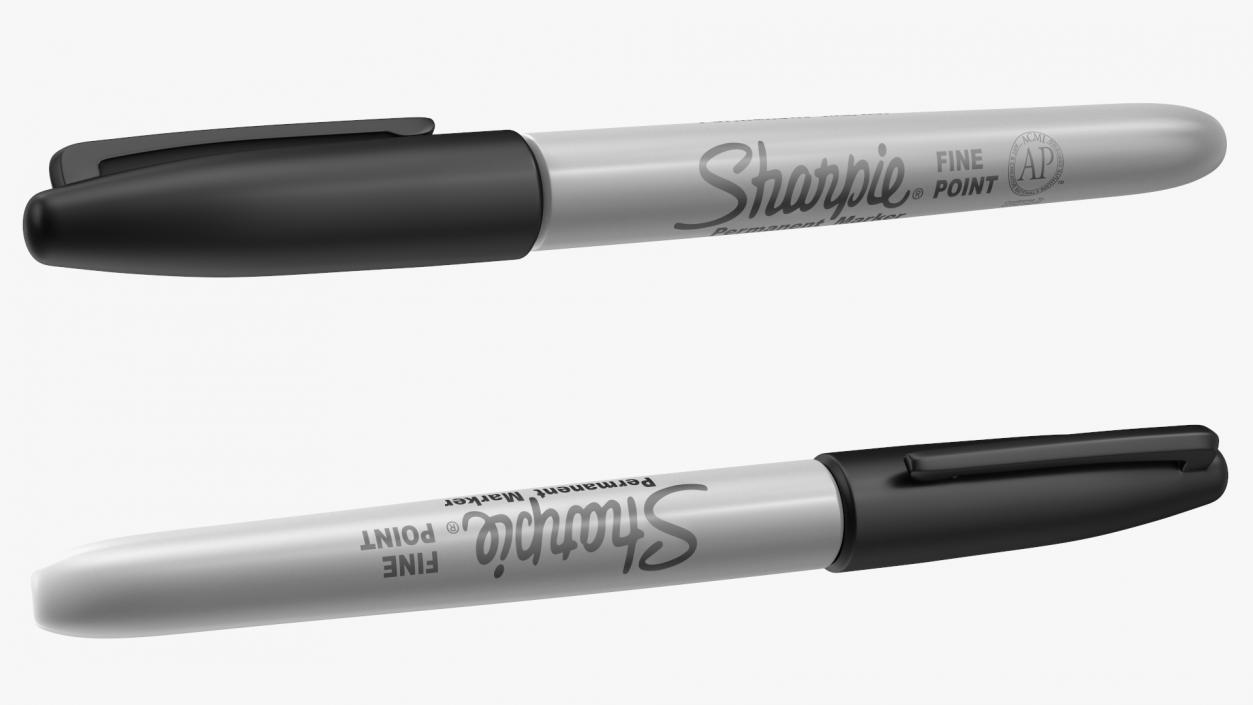 3D model Sharpie Permanent Marker Black