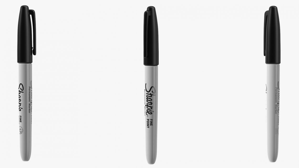 3D model Sharpie Permanent Marker Black