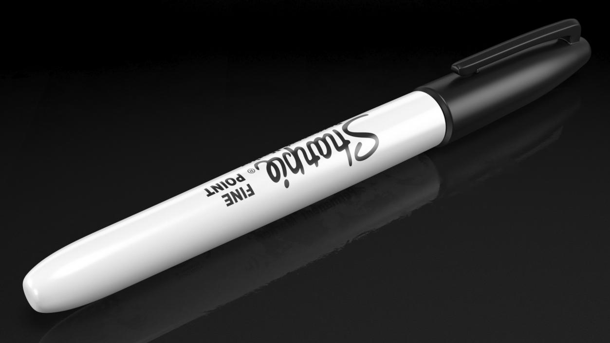 3D model Sharpie Permanent Marker Black