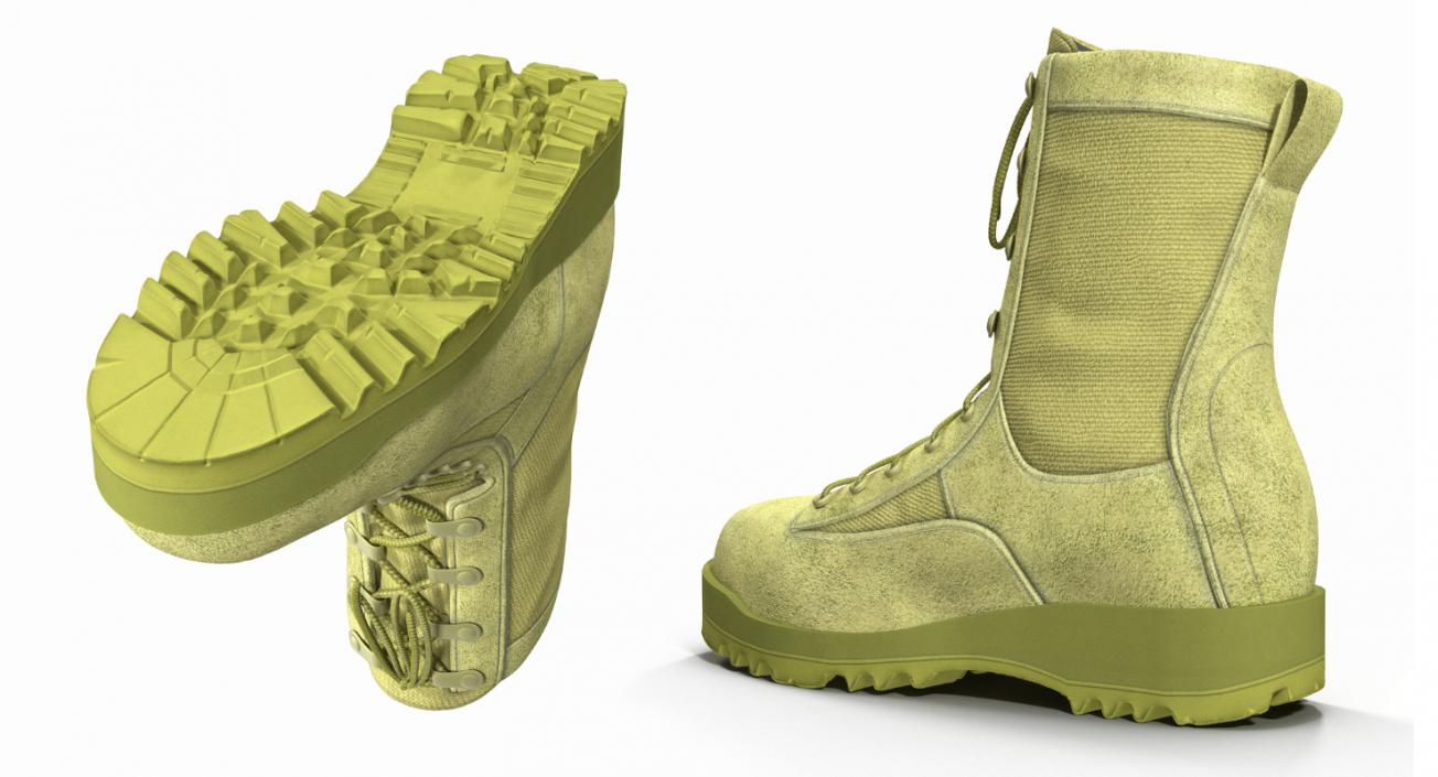 3D US Army Military ACU Boots