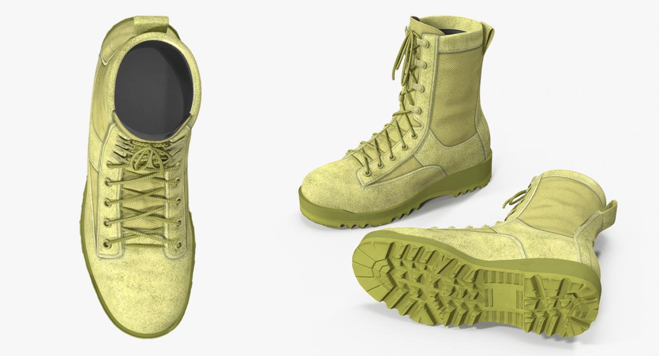 3D US Army Military ACU Boots