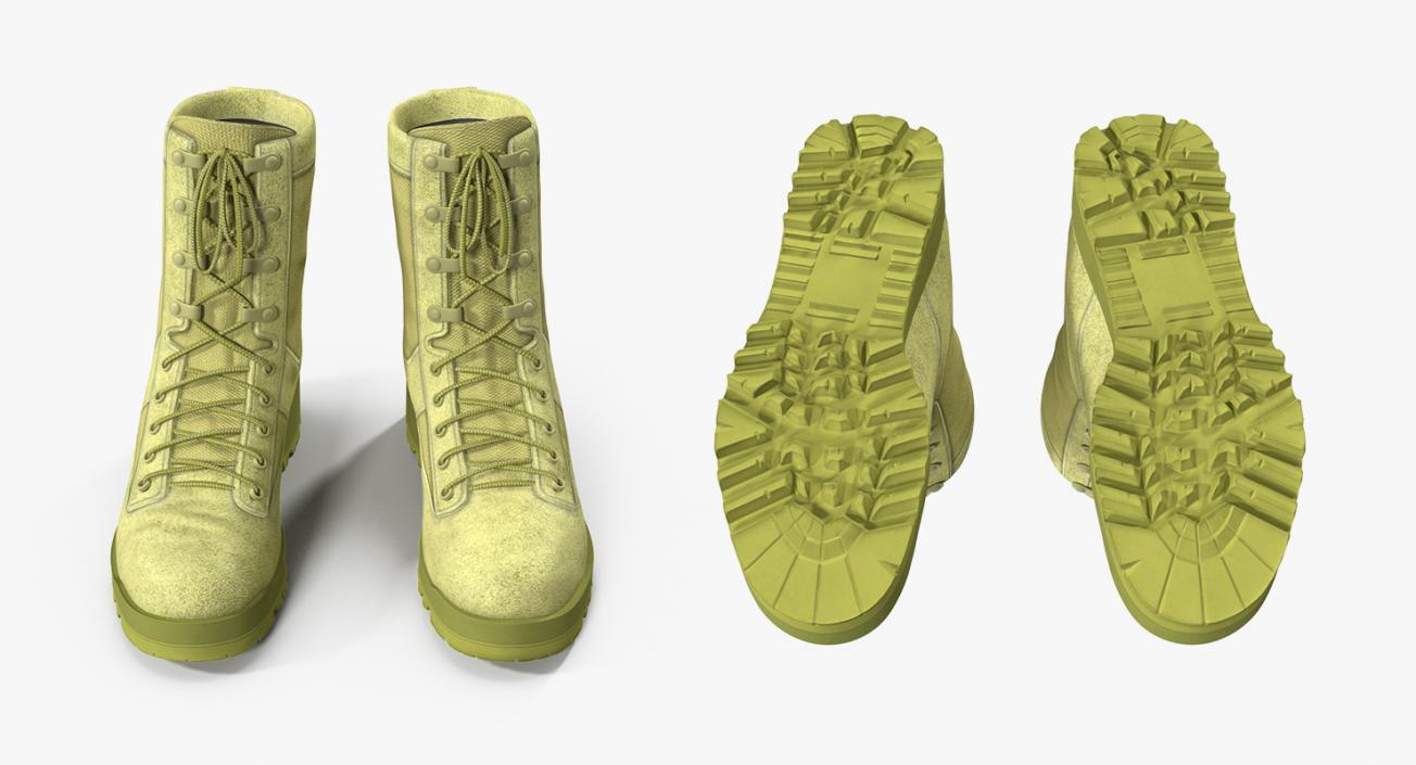 3D US Army Military ACU Boots