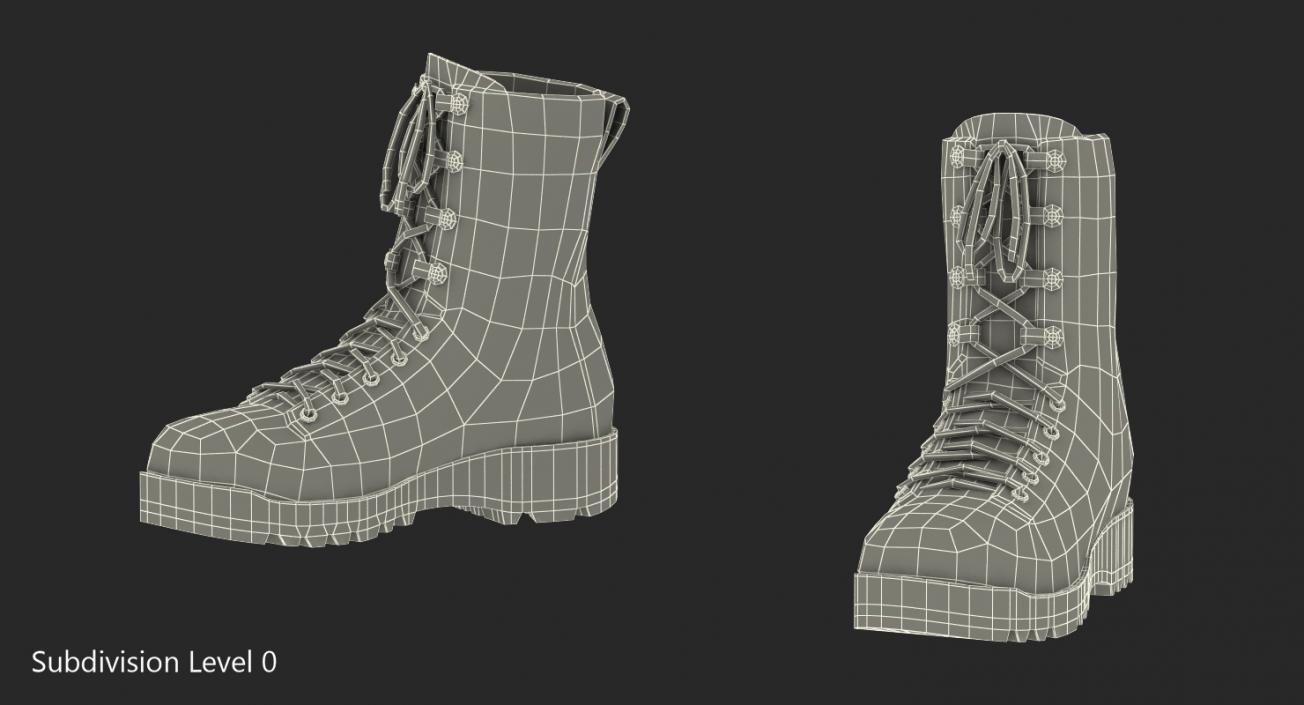 3D US Army Military ACU Boots