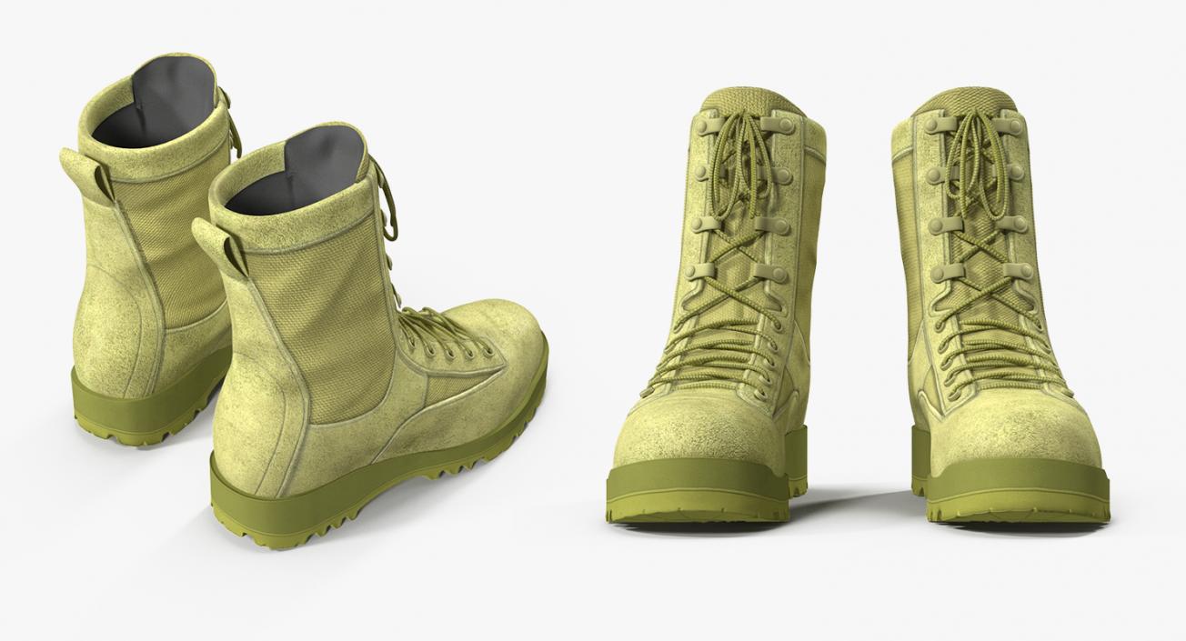 3D US Army Military ACU Boots