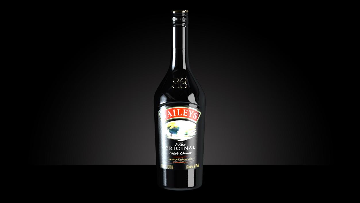 3D Baileys Original Irish Cream Liqueur