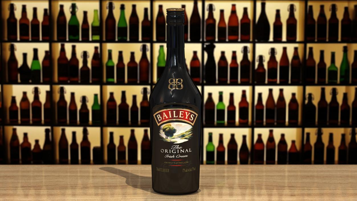 3D Baileys Original Irish Cream Liqueur