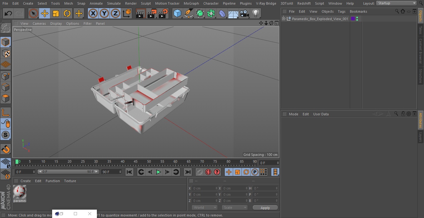 Paramedic Box Exploded View 3D