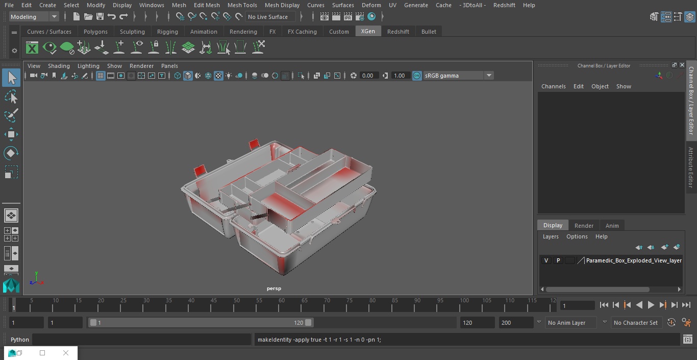 Paramedic Box Exploded View 3D