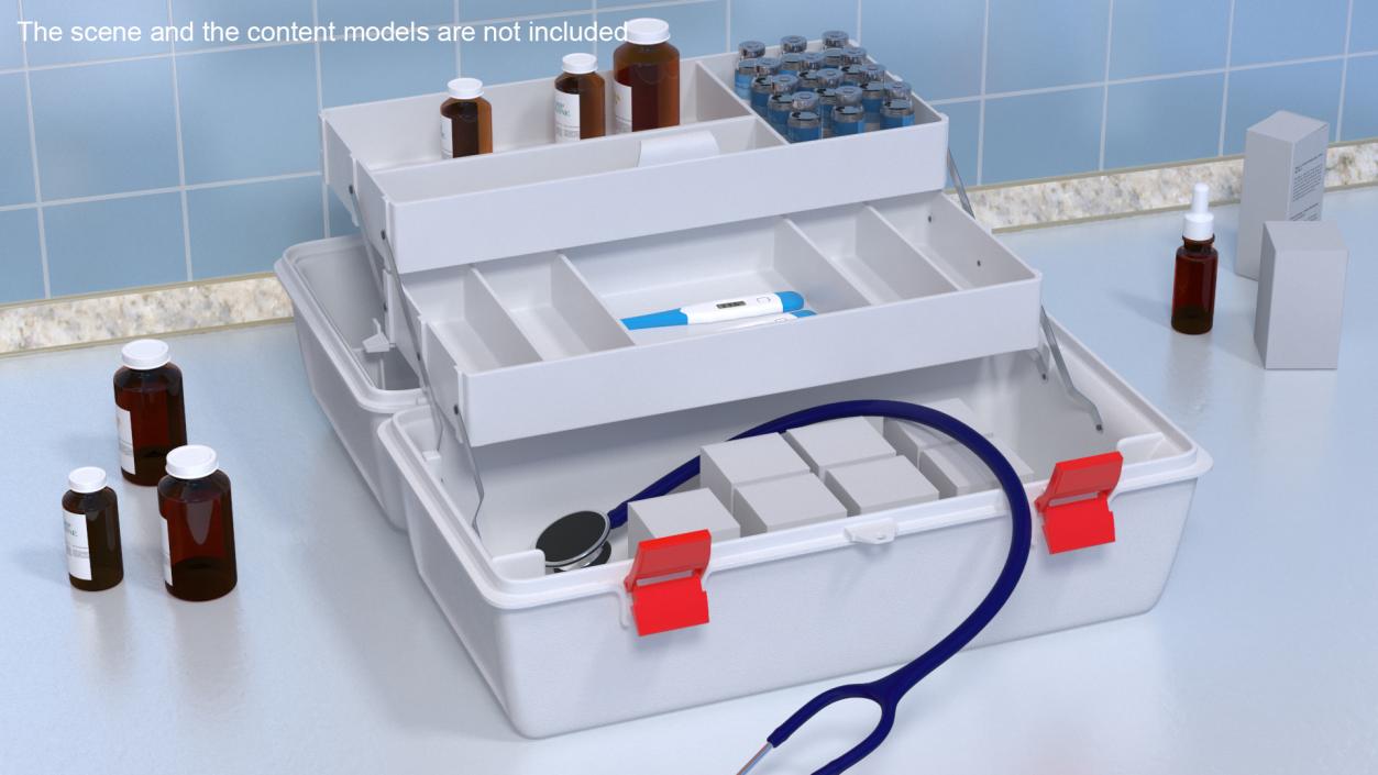 Paramedic Box Exploded View 3D