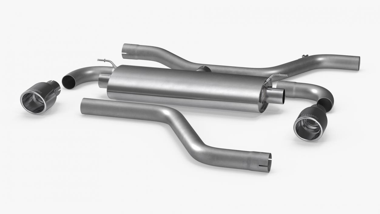 Car Exhaust System Parts 3D model