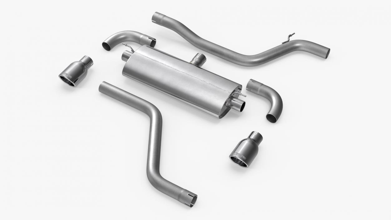 Car Exhaust System Parts 3D model