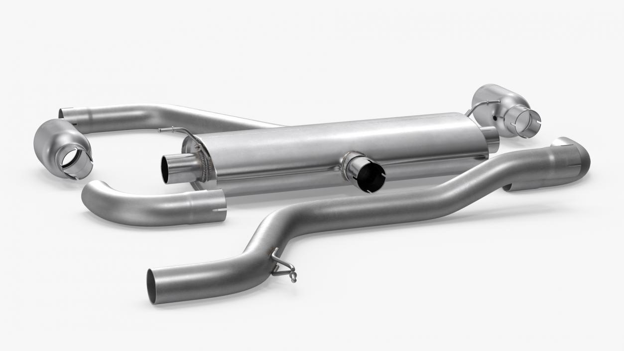 Car Exhaust System Parts 3D model