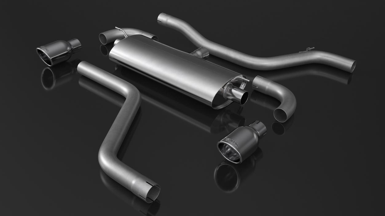 Car Exhaust System Parts 3D model