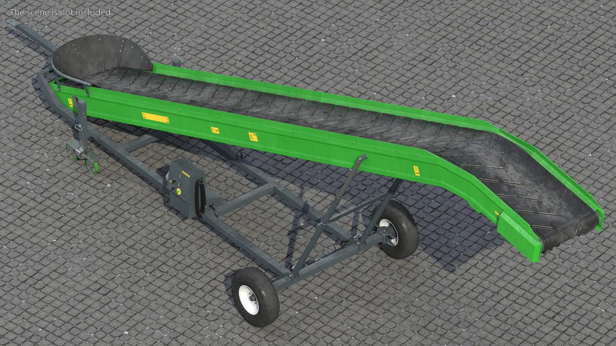 3D Agriculture Conveyor Belt System Dusty model