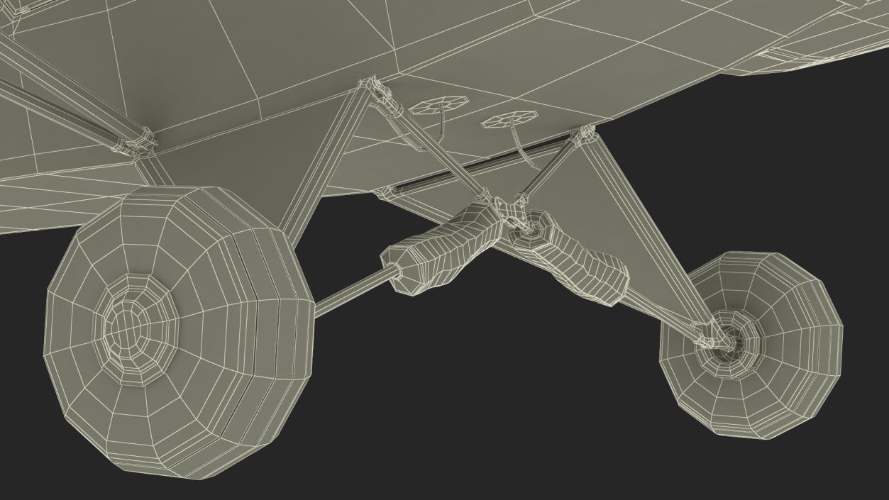 3D Piper J-3 Cub Light Aircraft model